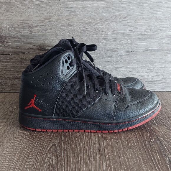 Jordan 1 Flight 4 Premium GS 'Black Gym Red' 828237-006 Size 7Y - Picture 1 of 11